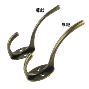Thin Antique Style Single <b>Wall</b> <b>Hook</b> 95mm Zinc Alloy Heavy Duty Coat <b>Hook</b> For Door Or <b>Wall</b> Mounting - Product Image 4