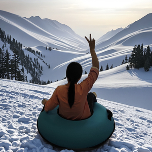 Tube de neige gonflable robuste de <span class=keywords><strong>bonne</strong></span> qualité avec caoutchouc et PVC pour la sécurité des enfants et des adultes Traîneau à neige de sport d'hiver - Product Image 1