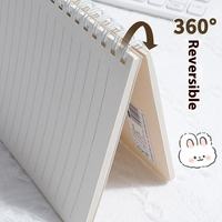 Carnet à spirale de dessin animé en stock A5 B5 120 pages pour collégiens/lycéens, cahier d'exercices, papeterie, cahier scolaire