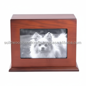 Boîte d'urne en bois de vente chaude pour les cendres d'animal familier Urnes de crémation en bois pour les cendres de chat et de chien Urnes en palissandre à bas prix - Product Image 1