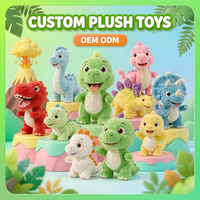 Peluche de dinosaure personnalisée de haute qualité, réaliste, en peluche, souvenir, pour la promotion de la marque, cadeau pour enfants