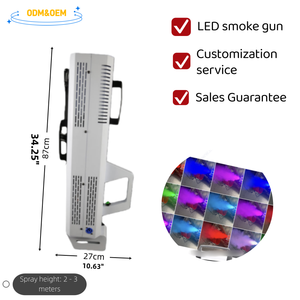 Pistola de Burbujas con Control Remoto y <span class=keywords><strong>Manual</strong></span>, Máquina de Humo Multicolor para Carnes Ahumadas - Product Image 6
