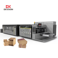 Máquina Automática para Impresión Flexográfica, Ranurado, Plegado y Encolado de Cajas de Cartón Corrugado