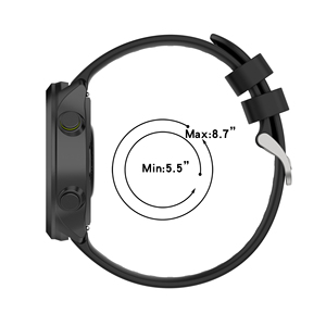 สายรัดข้อมือแบบอย่างเป็นทางการขนาด 20 มม. สำหรับ <span class=keywords><strong>Garmin</strong></span> <span class=keywords><strong>Forerunner</strong></span> <span class=keywords><strong>55</strong></span> 158 สายรัดข้อมือ <span class=keywords><strong>Forerunner</strong></span> <span class=keywords><strong>245</strong></span> 645 Music แบบปลดเร็ว สายซิลิโคน - Product Image 3