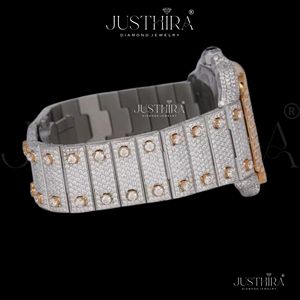 Best Quality Luxury Moissanite Diamond Quartz <b>Watch</b> Women Elegant Jewelry Style Gift Wristwatch Available In Bulk Quantity - Product Image 4