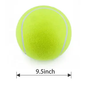 कस्टम डिज़ाइन नायलॉन ऊनी कपड़ा सामग्री 9.5" इन्फ्लैटेबल बड़ी टेनिस बॉल