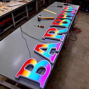 Letreros LED Programables a Todo Color, Ahorro de Energía, Larga Duración, Fuente de Alimentación UL, Letrero Publicitario para Exteriores para Negocios - Product Image 5