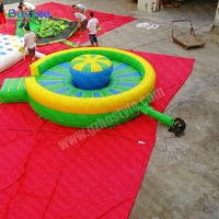 Tapis de rodéo gonflable commercial, arène de combat de taureaux gonflable pour carnaval et team building pour adultes