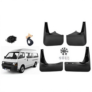 Garde-boue pour Toyota Hiace 1992-2002, plastique noir, avant et arrière, pour modèles à transmission manuelle - Product Image 5