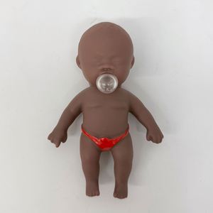 72PACK USA Warehouse RTS Juguete Blandito de Goma Suave para Bebés, Modelo Black Cuties, con Función de Soplar Burbujas, Muñeco de Bebé de Goma Suave con Burbujas - Product Image 4