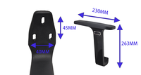 KEDE Fabricant Bas Prix OEM ODM PP Noir Chaise Remplacement Chaise de Bureau Accoudoir