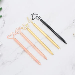 Nouveaux stylos à bille en métal fantaisie avec logo et clip de dessin animé - Product Image 3