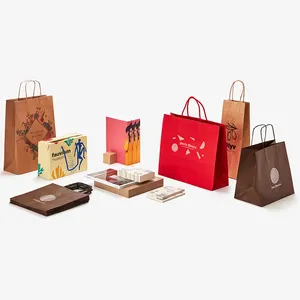 Hand Made Durable Grocery Goody Goodie Gift In Paper Order Custom Bags Size Supply Paper Gift Sacks Bag With Company Logo