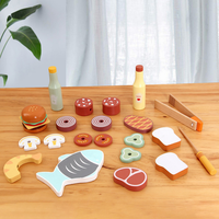EDULAND OEM ODM Ensemble de barbecue en bois Montessori, fiable et abordable, jouet de simulation de cuisine pour enfants