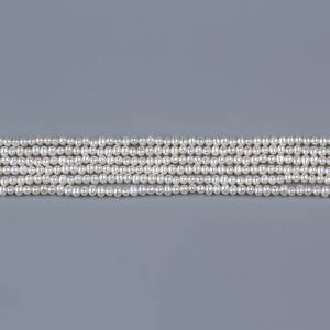 Perles de riz d'eau douce naturelles de Zhuji, 3,5-4 mm, couleur blanche, perles en vrac de forme irrégulière pour la fabrication de bijoux, anneaux, incrustations, accessoires - Product Image 2