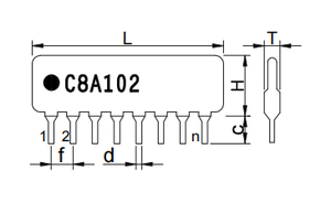 High Performance Thick Film <strong>Network</strong> Capacitor Premium <strong>Resistor</strong> Product - Product Image 3