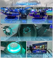 Simulador de Vuelo VR UFO para 5 Jugadores 360 °   Atracción de Arcade con Movimiento y Efectos Multisensoriales para FEC