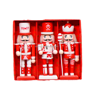 2025 Offre Spéciale <span class=keywords><strong>classique</strong></span> rouge et blanc <span class=keywords><strong>casse</strong></span>-<span class=keywords><strong>noisette</strong></span> ensemble 5 pièces MDF <span class=keywords><strong>casse</strong></span>-<span class=keywords><strong>noisette</strong></span> en bois pour la décoration de fête de noël - Product Image 4