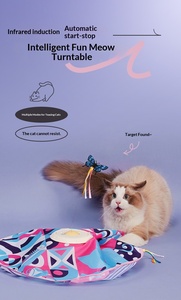Juguete de Plumas para Gatos de Alta Calidad ODM, Varita con Bola Giratoria Móvil, Interactivo, Activado por Movimiento, con Sonido, para Jugar a Escondite - Product Image 4