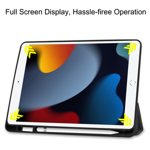 Nuova custodia per tablet di 9a e 8a generazione in pelle PU da 10,2 pollici, cover morbida in TPU con portapenna per <span class=keywords><strong>Apple</strong></span> <span class=keywords><strong>iPad</strong></span> 9 8 10.2 <span class=keywords><strong>2021</strong></span> - Product Image 4