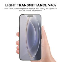 Pelindung kaca Premium UNTUK iPhone 16 Pro Max pelindung layar untuk iPhone 16 Pro/ 16 Plus kaca Tempered bening grosir