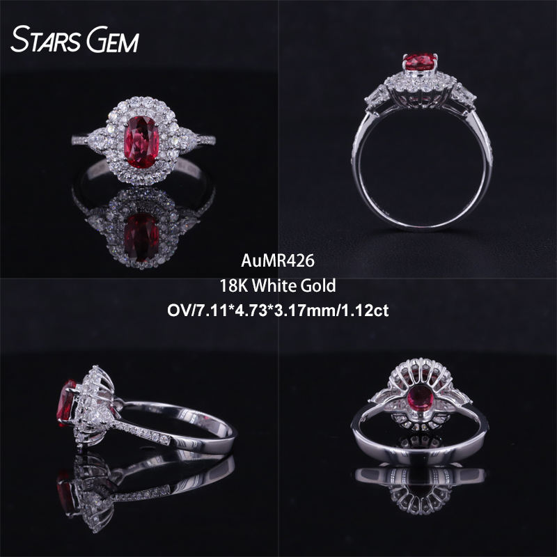 18K White Gold-AuMR426-HK15#/US6.75#