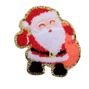 2025 New Xmas Holiday Iron-on Embroidery <strong>Patches</strong> Santa Claus Christmas Tree Felt Fabric <strong>Design</strong> Sequin Decoration Gift for Hats - Product Image 6