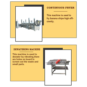 Máquina de fabricación de <span class=keywords><strong>chips</strong></span> de plátano, línea de procesamiento de <span class=keywords><strong>chips</strong></span> de plátano, 20-500 kg/h, SUS304 - Product Image 4