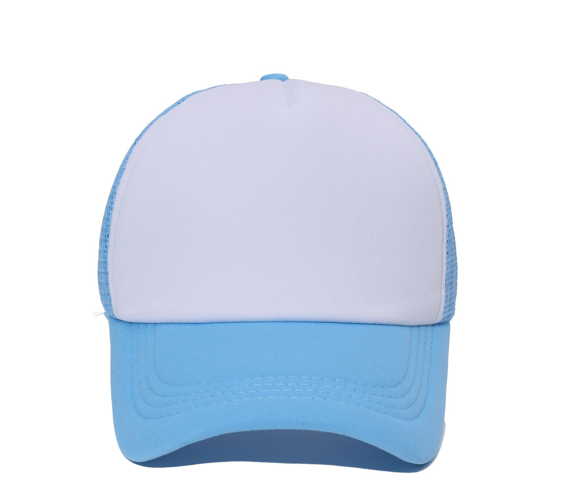 White and sky blue