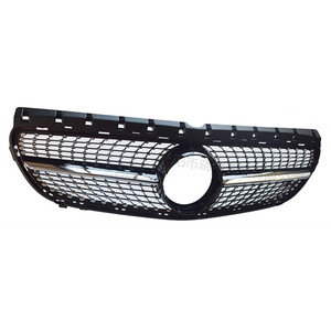 Mercedes-Benz B-Class W246 Grille GT Style Black Silver ABS Plastic Front Bumper Grill 2015-2019 - Product Image 4