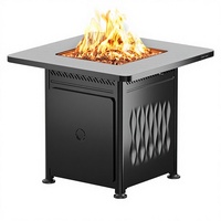 Brasero de table automatique en acier inoxydable résistant aux hautes températures, alimenté au GPL, pour embellissement paysager extérieur et respectueux de l'environnement