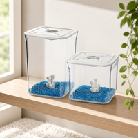 Mini aquarium de bureau en blocs de construction pour poissons Betta de Thaïlande, micro-aquarium paysager pour la maison et le salon