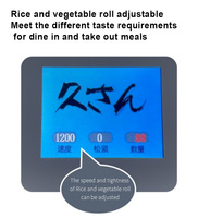 Machine à rouleaux de sushi et légumes entièrement automatique de type table en acier inoxydable, facile à nettoyer, tension universelle, garantie 1 an