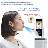 Alcooltest biométrique pour contrôle d'accès et test d'alcool pré-emploi (conducteur/minier), avec gestion des présences par code QR, compatible Android