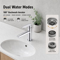 Robinet de lavabo monotrou en acier inoxydable chromé 304, mitigeur de salle de bain moderne, modèle 3273