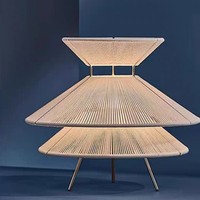 Lampe de table et suspension de design italien nordique Wabi-sabi inspiré du fil de soie pour décor de salle d'exposition de restaurant japonais