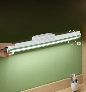 Lampu baca nirkabel pasang dinding lampu meja lampu kabinet sentuh dapat diredupkan lampu lemari pencahayaan dalam ruangan pintar dengan Remote