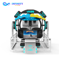 Machine d'amusement VR commerciale d'intérieur, simulateur de réalité virtuelle 9D, simulateur de parapente à deux places