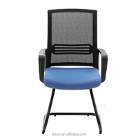 Chaise de bureau ergonomique en maille à mi-dossier pour ordinateur Chaise pivotante noire