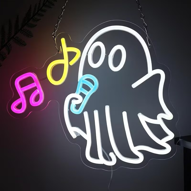 Halloween Ghost Series LED Neon Sign Spooky Holiday Decoration Neon Light for Bedroom Cafe Bar Wall Display