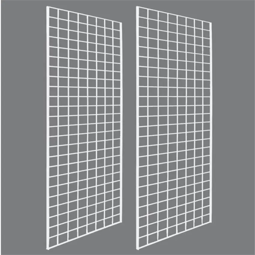 지속 가능한 3 'x 3' 소매 벽 용접 철 와이어 메쉬 그리드 펜스 패널 후크 걸이 디스플레이 스탠드