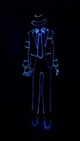 Michael Jackson LED Costume de danse avec fibre optique Halloween Robe de bal pour adultes pour discothèque DJ Stage
