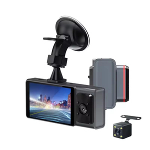 3 inch FHD 1080P Dash Cam Xe Máy Ảnh Phía Trước + Bên Trong + Phía Sau 3 Ống Kính Ổ Đĩa Di Động Ghi Âm Chu Kỳ Adas Xe Blackbox - Product Image 6