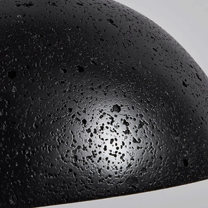Lampe suspendue en travertin <span class=keywords><strong>noir</strong></span>, pierre naturelle, luminaire décoratif de chevet, lustre E27, <span class=keywords><strong>suspension</strong></span> moderne minimaliste - Product Image 4