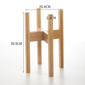 Présentoirs de plantes en bois bambou, accessoires de jardin bon marché, 5/2022, réglables, pour pots de fleurs, présentoirs sur socle - Product Image 5