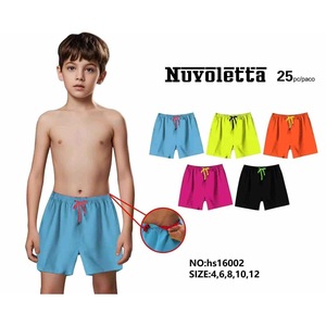NuvoleTTa Costume da bagno per ragazzi Taglia 4 6 8 10 12 Pantaloncini da bagno a tinta unita ad asciugatura rapida per bambini Abbigliamento da spiaggia Abbigliamento casual - Product Image 4