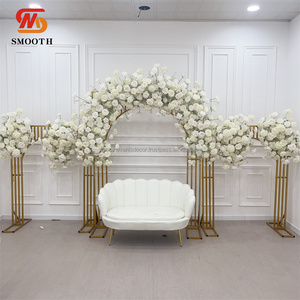 SMOOTH Blue Flower Runner Artificial Flower Decoration for Wedding Flower <b>Stand</b> <b>Backdrop</b> for Event Props - Product Image 1
