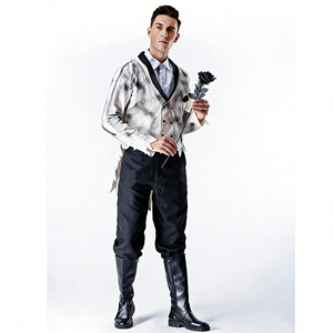 Disfraz <span class=keywords><strong>de</strong></span> Novia Fantasma Sangrienta para Halloween, Disfraz <span class=keywords><strong>de</strong></span> Pareja <span class=keywords><strong>de</strong></span> Fantasmas, Disfraz <span class=keywords><strong>de</strong></span> Cosplay para <span class=keywords><strong>Carnaval</strong></span>, Pascua, Fiesta <span class=keywords><strong>de</strong></span> Vampiros y Zombis - Product Image 5