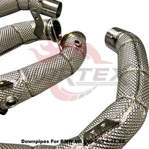 Tuberías de Escape Turbo con Protección Térmica Vortex SS304 para BMW M5 F90 S63 4.4T V8, Sistema de Escape de Alto Rendimiento de Ajuste Directo - Product Image 4