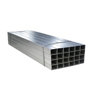 Tubo cuadrado y rectangular galvanizado por inmersión en caliente, tubo de acero galvanizado anticorrosión para ingeniería estructural